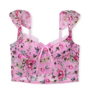 Pink Floral Victoria Secret Corset.
